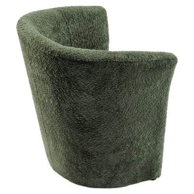 Fotoliu de club, material textil verde Coral, CUBA