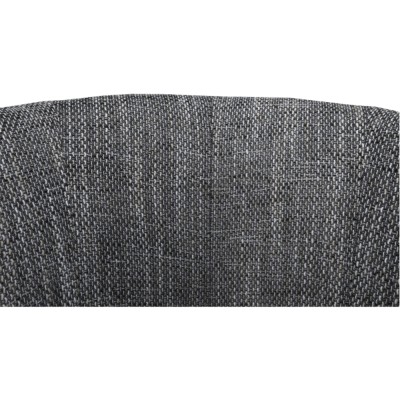 Fotoliu de club, piele eco Damasko negru/material gri, CUBA