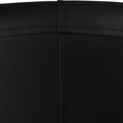 Fotoliu de club, piele ecologică Damasko neagră, CUBA