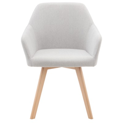 Fotoliu de design, gri deschis/fag, CLORIN 2 NEW