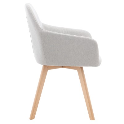 Fotoliu de design, gri deschis/fag, CLORIN 2 NEW