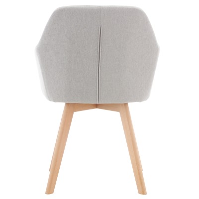 Fotoliu de design, gri deschis/fag, CLORIN 2 NEW