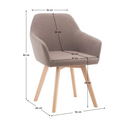 Fotoliu de design, maro/fag, CLORIN 2 NEW