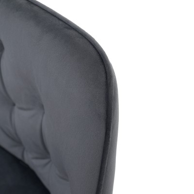 Fotoliu de design, material Velvet gri, VERIO