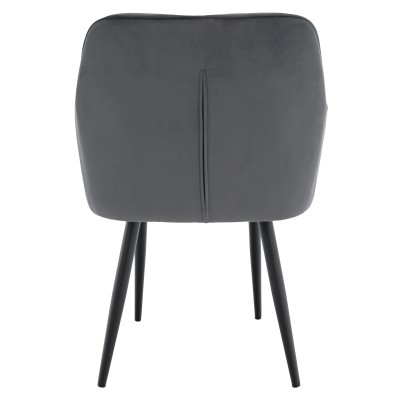 Fotoliu de design, material Velvet gri, VERIO