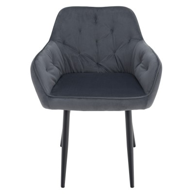 Fotoliu de design, material Velvet gri, VERIO