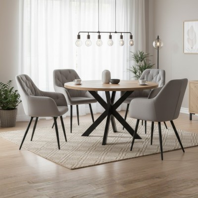 Fotoliu de design, material Velvet gri, VERIO NEW