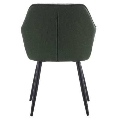 Fotoliu de design, verde/melir gri deschis/negru, KATRIEL