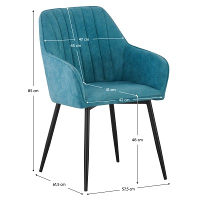 Fotoliu de design, verde/negru, VAJRO