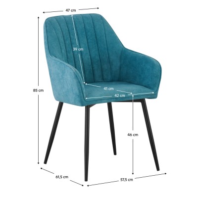 Fotoliu de design, verde/negru, VAJRO