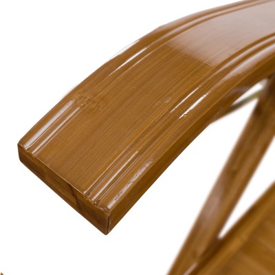 Fotoliu de grădină poziţionabil, natural, bambus, VARDON