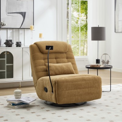 Fotoliu de lux pivotant, balansoar, muştar, UMRBO