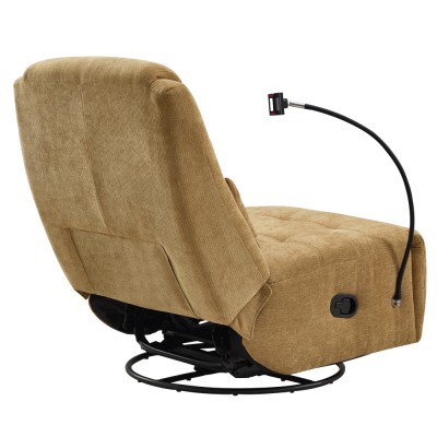 Fotoliu de lux pivotant, balansoar, muştar, UMRBO