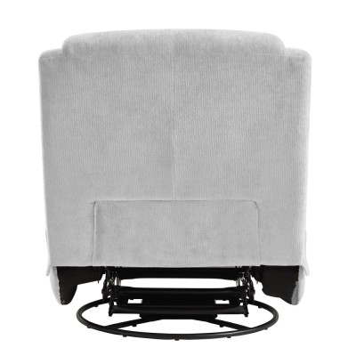 Fotoliu de lux pivotant, cu balansare, gri deschis, UMBRO