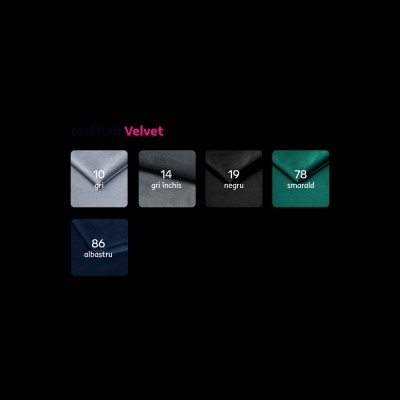 Fotoliu de lux, stofă gri deschis Velvet, ROMANO