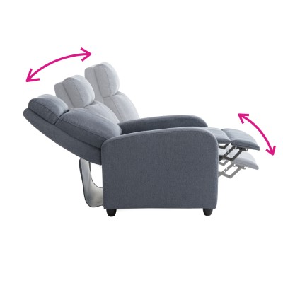 Fotoliu de relaxare, gri, KRESO NEW