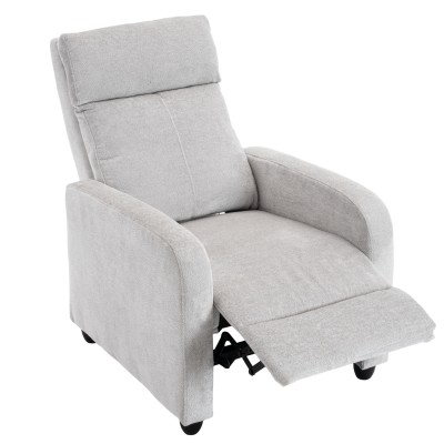 Fotoliu de relaxare, gri ţesătura Aphrodite, KRESO NEW