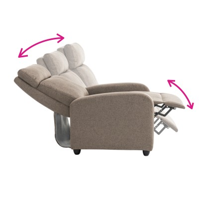 Fotoliu de relaxare, maro, KRESO NEW