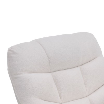 Fotoliu extensibil de masaj, alb, HUDSON