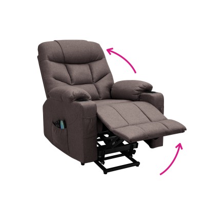 Fotoliu extensibil de masaj, maro, HUDSON