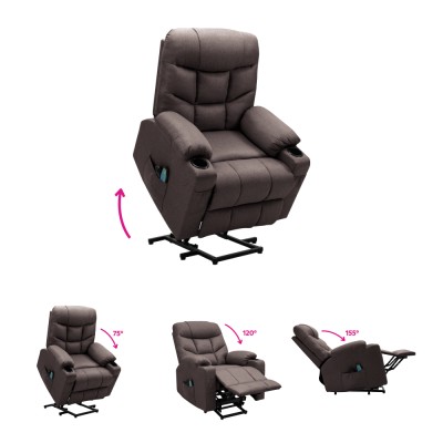 Fotoliu extensibil de masaj, maro, HUDSON