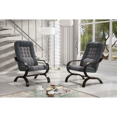 Fotoliu, gri deschis/gri închis/grena/nobila, GURU