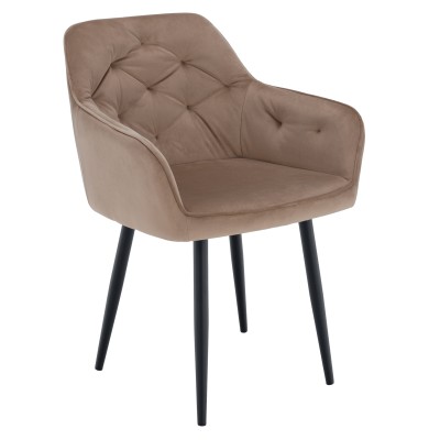 Fotoliu, maro deschis/negru, VERIO