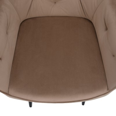 Fotoliu, maro deschis/negru, VERIO