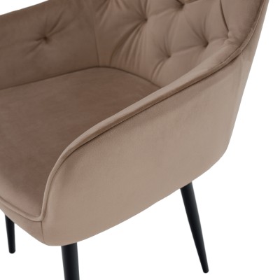 Fotoliu, maro deschis/negru, VERIO