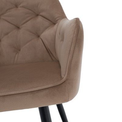 Fotoliu, maro deschis/negru, VERIO