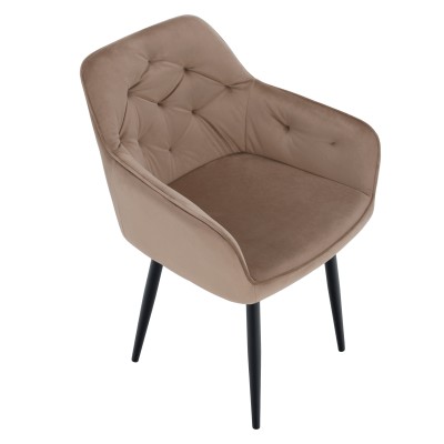 Fotoliu, maro deschis/negru, VERIO