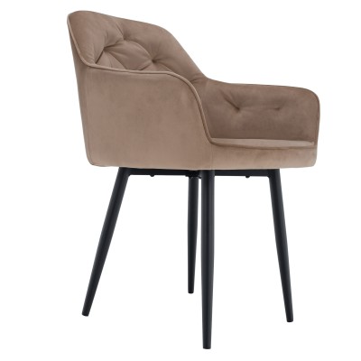 Fotoliu, maro deschis/negru, VERIO