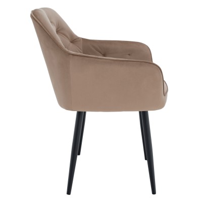 Fotoliu, maro deschis/negru, VERIO