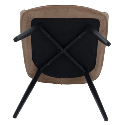 Fotoliu, maro deschis/negru, VERIO