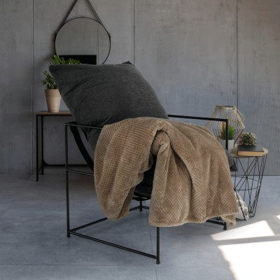 Fotoliu minimalist, gri/ negru, DEKER
