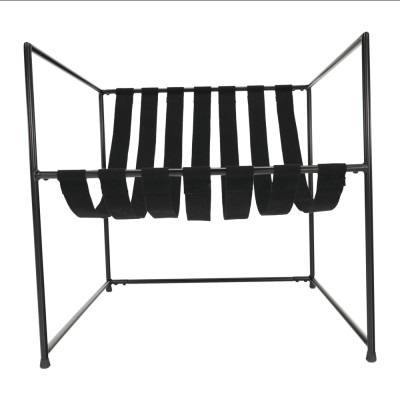 Fotoliu minimalist, gri/ negru, DEKER