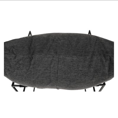 Fotoliu minimalist, gri/ negru, DEKER