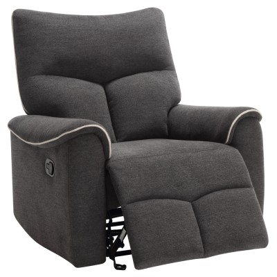 Fotoliu relaxant, gri închis/gri deschis, NADER