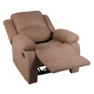 Fotoliu relaxant reglabil, material maro, ASKOY NEW