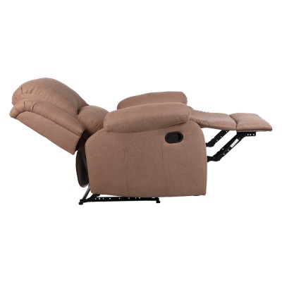 Fotoliu relaxant reglabil, material maro, ASKOY NEW