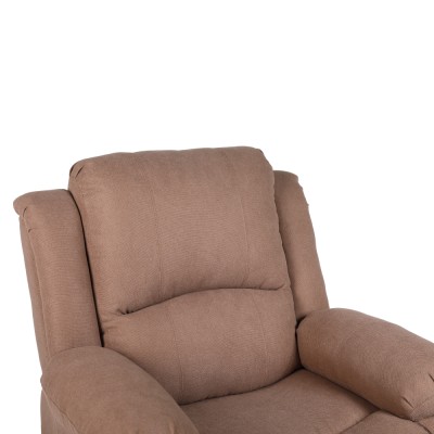 Fotoliu relaxant reglabil, material maro, ASKOY NEW