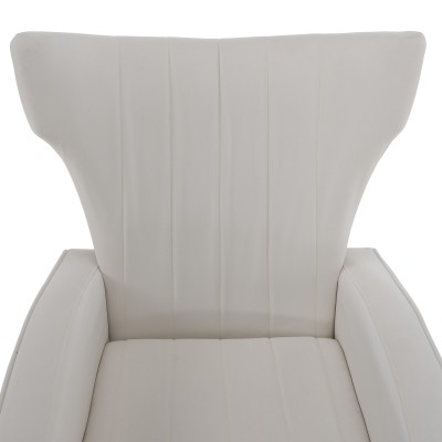 Fotoliu relaxant, ţesătură Velvet bej, BARET