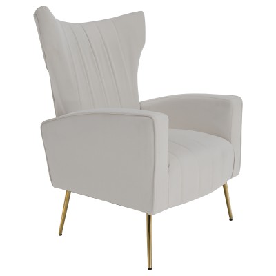 Fotoliu relaxant, ţesătură Velvet bej, BARET