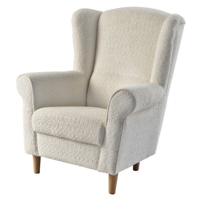 Fotoliu, textil crem Coral, CHARLOT