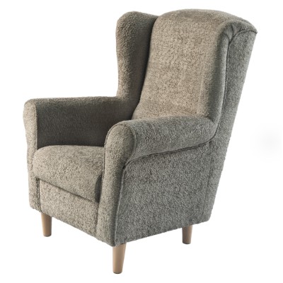 Fotoliu, textil gri-bej Taupe Coral, CHARLOT