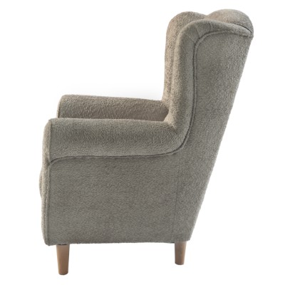 Fotoliu, textil gri-bej Taupe Coral, CHARLOT