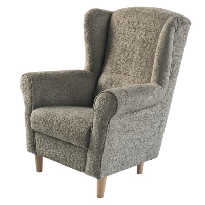 Fotoliu, textil gri-bej Taupe Coral, CHARLOT