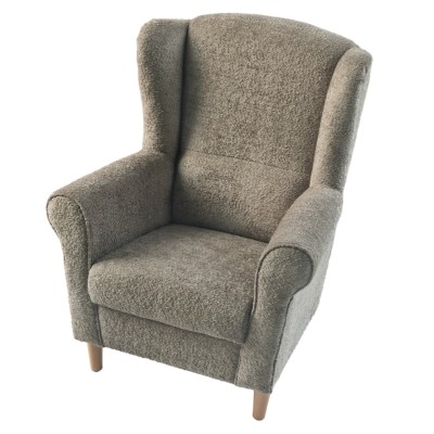 Fotoliu, textil gri-bej Taupe Coral, CHARLOT