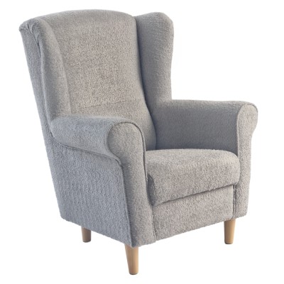 Fotoliu, textil gri Coral, CHARLOT