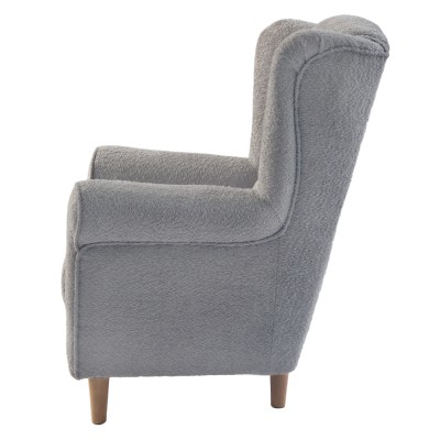 Fotoliu, textil gri Coral, CHARLOT